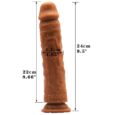 Premium Liquid Silicone Dual Density 9.5 Inches Slightly Bendable FAAK Dildo