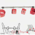 High Quality Ankle and Wrist Steel Bar Spreader Bondage Restraint – Red