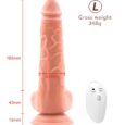 8.6 Inches 360° Rotation 10 Powerful Vibrations Realistic Penis With Wireless Remote