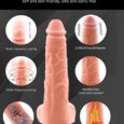 8.6 Inches 360° Rotation 10 Powerful Vibrations Realistic Penis With Wireless Remote