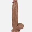 12Inches Brown Silicone Strapon Harness Penis dildo For Couple sex Toys