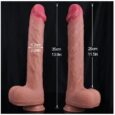 14 Inches Huge Realistic Silicone Dildo with Strapon Harness Dildo