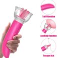2in1 Magic Wand Breast Vaginal Licking Vibrator for Women