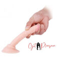 5.7 inch Realistic Natural Feel Flesh Mini Anal Dildo with Strong Suction Cup