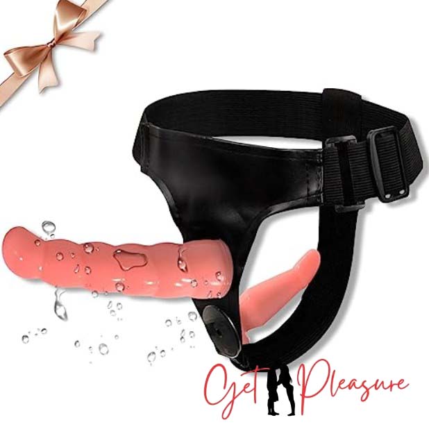 Double Dildo Strap On Harness 2 Removeable Adjustable Belt Dildo Lesbian Couples