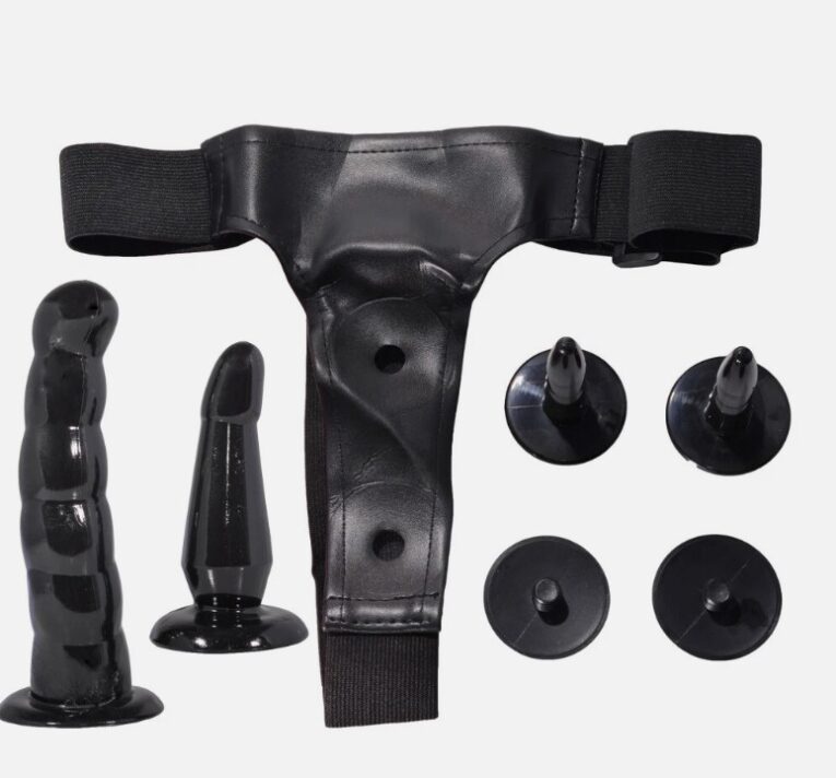 Beaded Double Penetration Strapon Dildos India