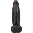 XXL Black Extra Thick Long Dual Density Riding Dildo
