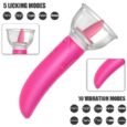 2in1 Magic Wand Breast Vaginal Licking Vibrator for Women