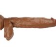 12 Inches Brown Realistic Huge Dildo Cock with Strong Suction Cup