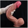 New 14 Inches Long Size  Food grade liquid double-layer silicone soft Dildo