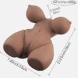 Built-in torso Realistic Boobs Breasts Nipples Realistic Vagina Anal Buttocks Sexdoll For Men