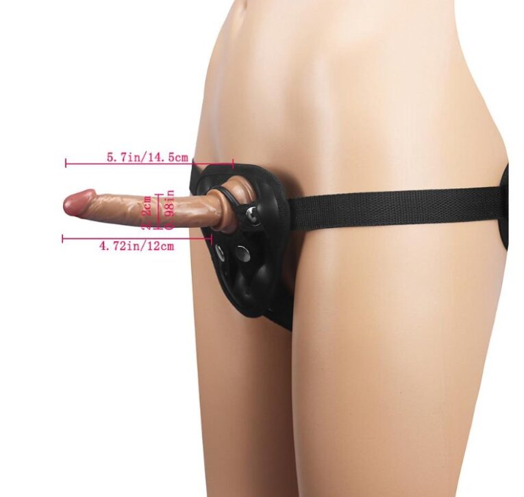 Choco Brown Strapon 5.7 Inches Anal Dildos