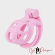 Cobra Nub Pink Male Chastity device (55mm) For Men
