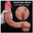 14 Inches Huge Realistic Silicone Dildo with Strapon Harness Dildo