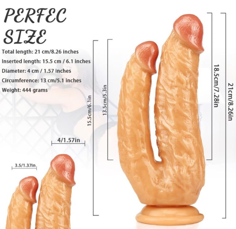 High Quality Skin Colour Double Penetration Dildos India