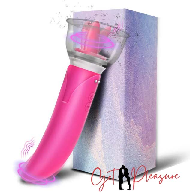 2in1 Magic Wand Breast Vaginal Licking Vibrator for Women