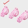 88mm Small Chastity Cage Kit Pink For Men