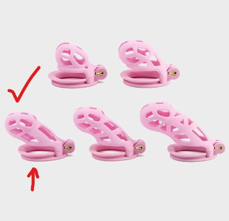 Pink Male Chastity Device India Sex Toys