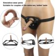 5.7 Inches Choco Brown Strapon Harness Anal Dildos For Beginners Lesbian Sex Toys
