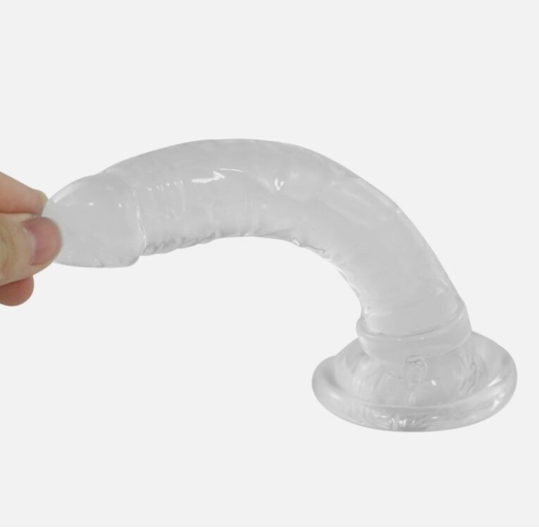 Realistic Silicone Clear Jelly Anal Dildos India