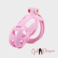 88mm Small Chastity Cage Kit Pink For Men