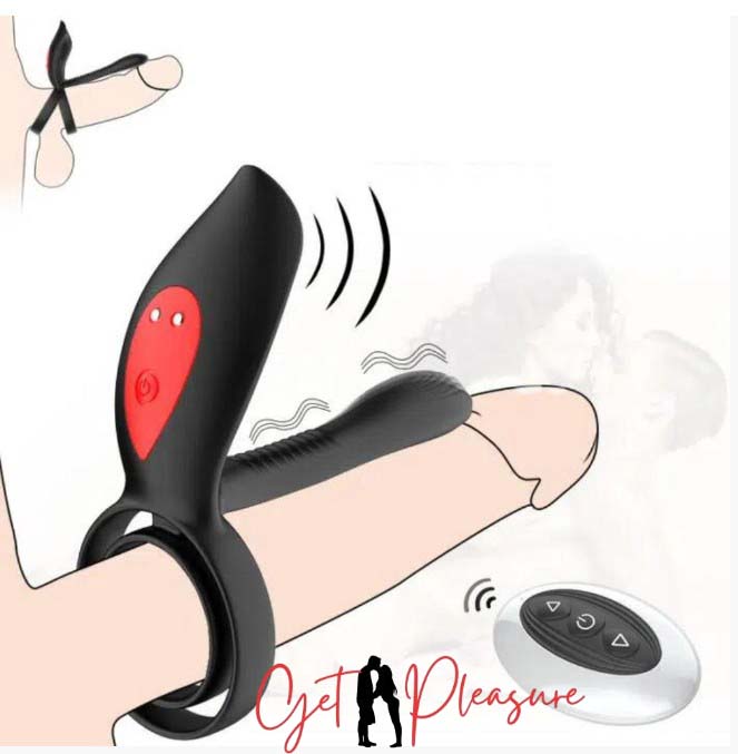 wireless Vibrating Cock Ring with Remote Control delayed Ejaculation For Men