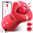 Advanced App Control 5IN1 Red Lips Kiss Big Mouth Vibrator For Women