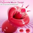Advanced App Control 5IN1 Red Lips Kiss Big Mouth Vibrator For Women