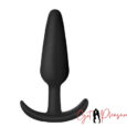 Black Anal Butt Plug Medium with Handle Sex Toys For Couples