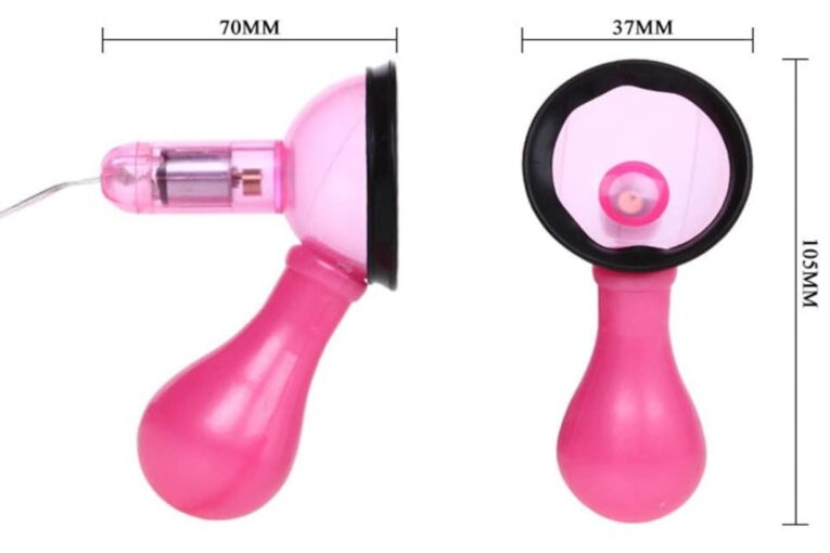 Pink Vibrating Nipple Sucker For Women Sex Toys India