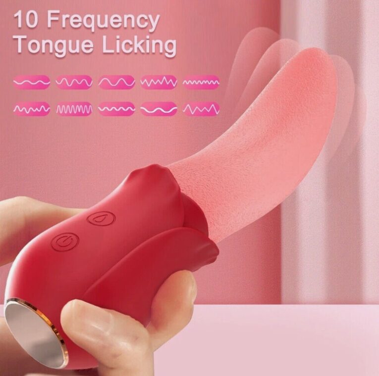 Realistic Tongue Licking Rose Vibrator India