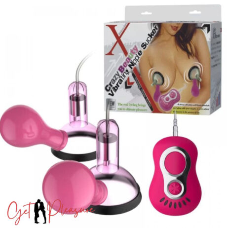 Pretty Love Pink Beauty Nipple Vibrating Sucker For Women