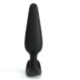 Extra-large Graduated-diameter Anal Adult Flexible Posterior Anal Buttplug Black
