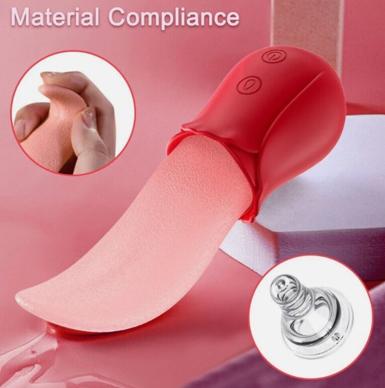 super Soft Usb Chargig Tongue Licking Vibrator India