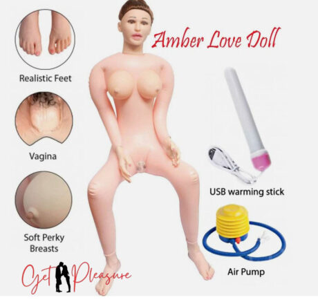 Exotic Doggy Style Inflatable blow-up Full Size Love Doll Triple Hole Male Masturbator