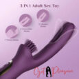 Advance Tecnology Purple 3 In 1 Hither Clitoral Tickling Rabbit Vibrator For Women