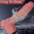 10 Inch Big Size Realistic Vibrator Telescopic Thrusting Dildo India