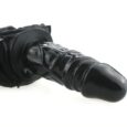 Black Dildo Latex Panties Black with Remote Controlled Vibrator