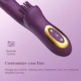 Advance Tecnology Purple 3 In 1 Hither Clitoral Tickling Rabbit Vibrator For Women