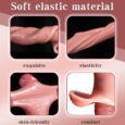 6.7 Inches Ultra-Soft Liquid Silicone Penis Sleeve Extender With Penis Ring-Large