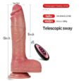 10 Inch Big Size Realistic Vibrator Telescopic Thrusting Dildo India