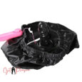 Black Dildo Latex Panties Black with Remote Controlled Vibrator