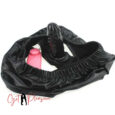 Black Dildo Latex Panties Black with Remote Controlled Vibrator