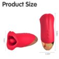 Sex Lips Biting and Licking Moving Red Mouth Tongue Vibrator For Women