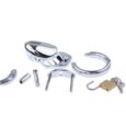 My secret life New Briefs 40 /45 /50MM 3Rings Male Metal cb6000s Silver Chastity Device(Full Set)