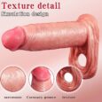 6.7 Inches Ultra-Soft Liquid Silicone Penis Sleeve Extender With Penis Ring-Large