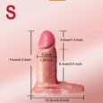 4.3 Inches Liquid Silicone Realistic Penis Sleeve- Small