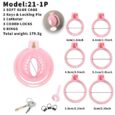 Mini Pink Pussy Face Anti Erection Training Protective Beginner chastity devices