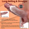 6.7 Inch Liquid Silicone Reusable Penis Sleeve delay ejaculation and forget the worry of losing control For Men
