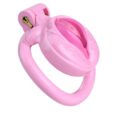 Pink Vagina Shaped Chastity Cage For Men (21 mm)
